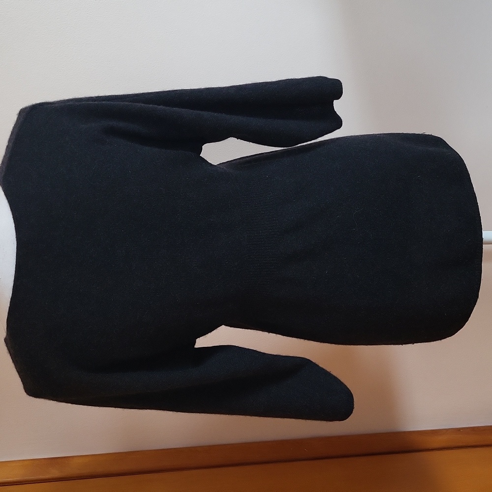 Vince V-Neck Babydoll Cashmere Sweater Dark Gray Size Large - Picture 5 of 7